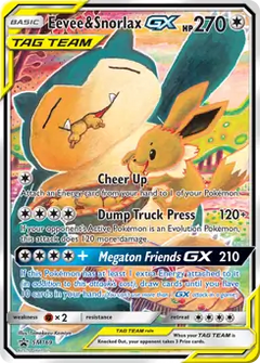 Eevee & Snorlax GX Promo SM169