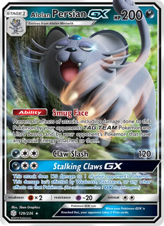 Alolan Persian GX 129/236 Cosmic Eclipse