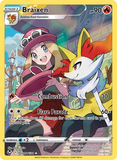 Braixen Trainer Gallery TG01/TG30 Silver Tempest