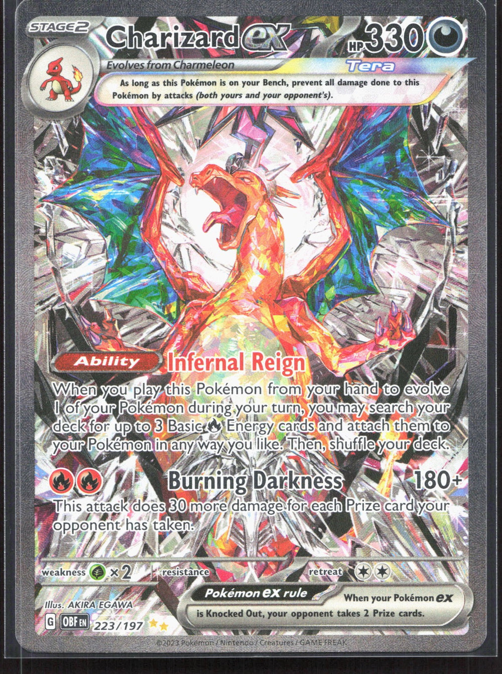 Charizard ex Special Illustration Rare SV03: Obsidian Flames 223/197