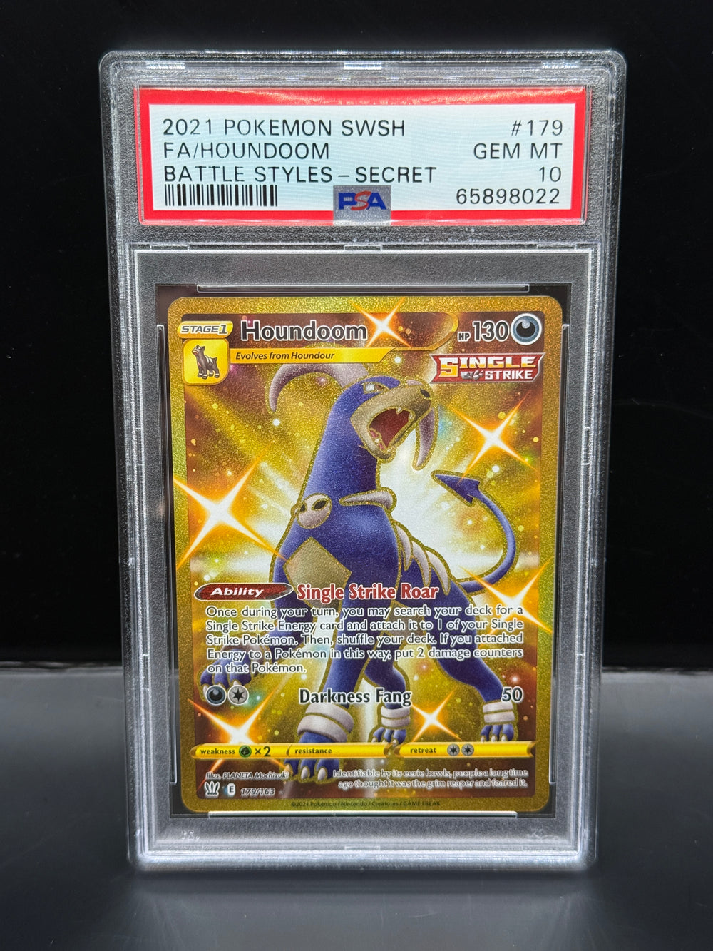 Fa/Houndoom Battle Styles-Secret PSA 10 #65898022