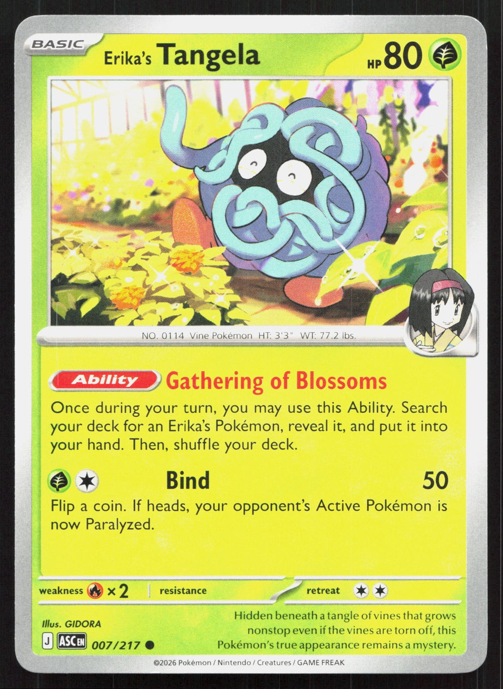 Erika's Tangela ME: Ascended Heroes 007/217