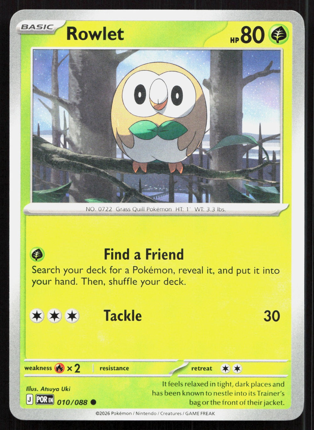 Rowlet ME03: Perfect Order 010/088