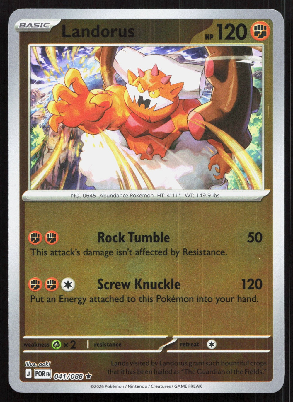 Landorus Reverse Holo ME03: Perfect Order 041/088