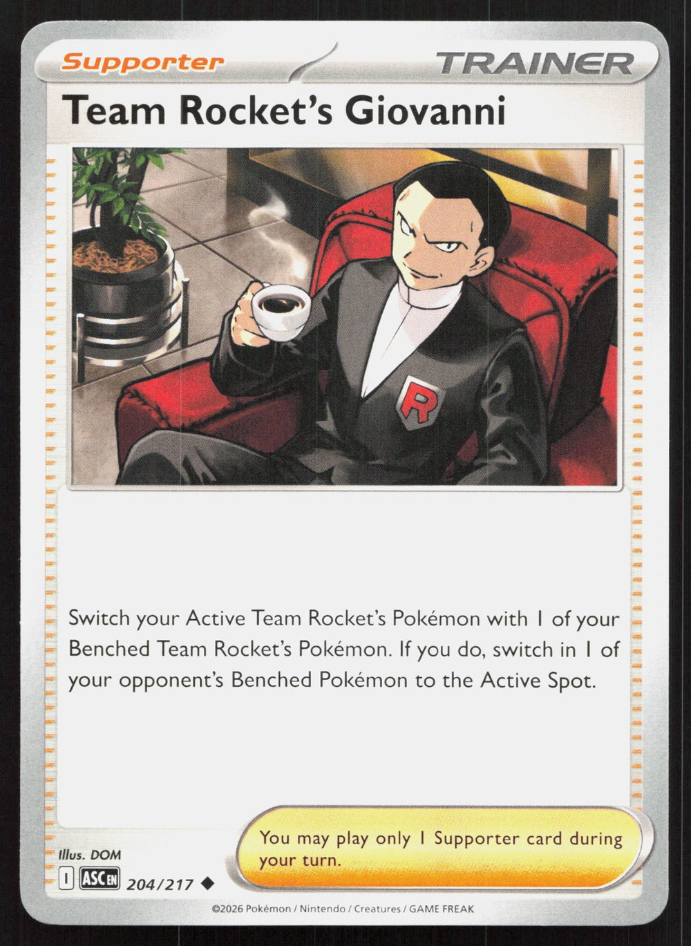 Team Rocket's Giovanni ME: Ascended Heroes 204/217