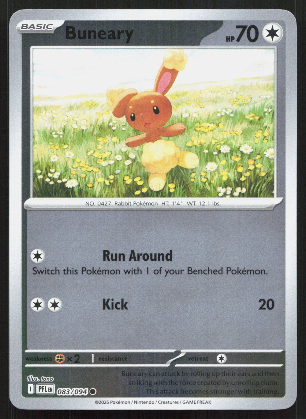 Buneary Reverse Holo ME02: Phantasmal Flames 083/094