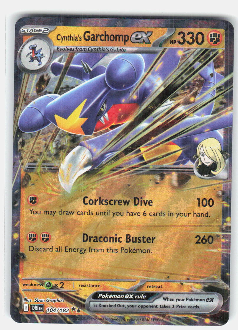 Cynthia's Garchomp ex - SV10: Destined Rivals 104/182