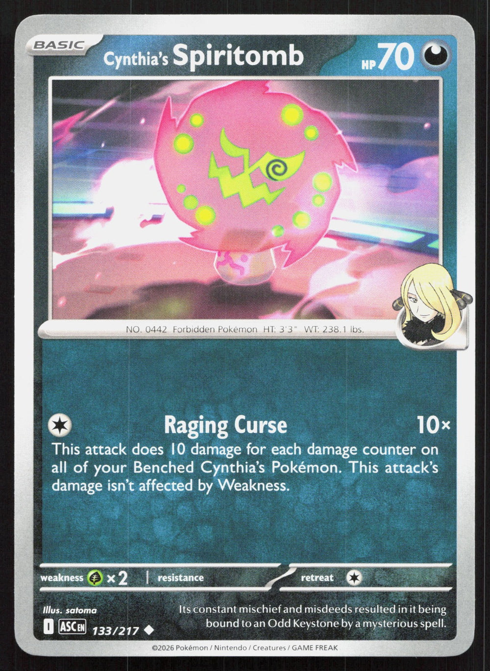 Cynthia's Spiritomb ME: Ascended Heroes 133/217