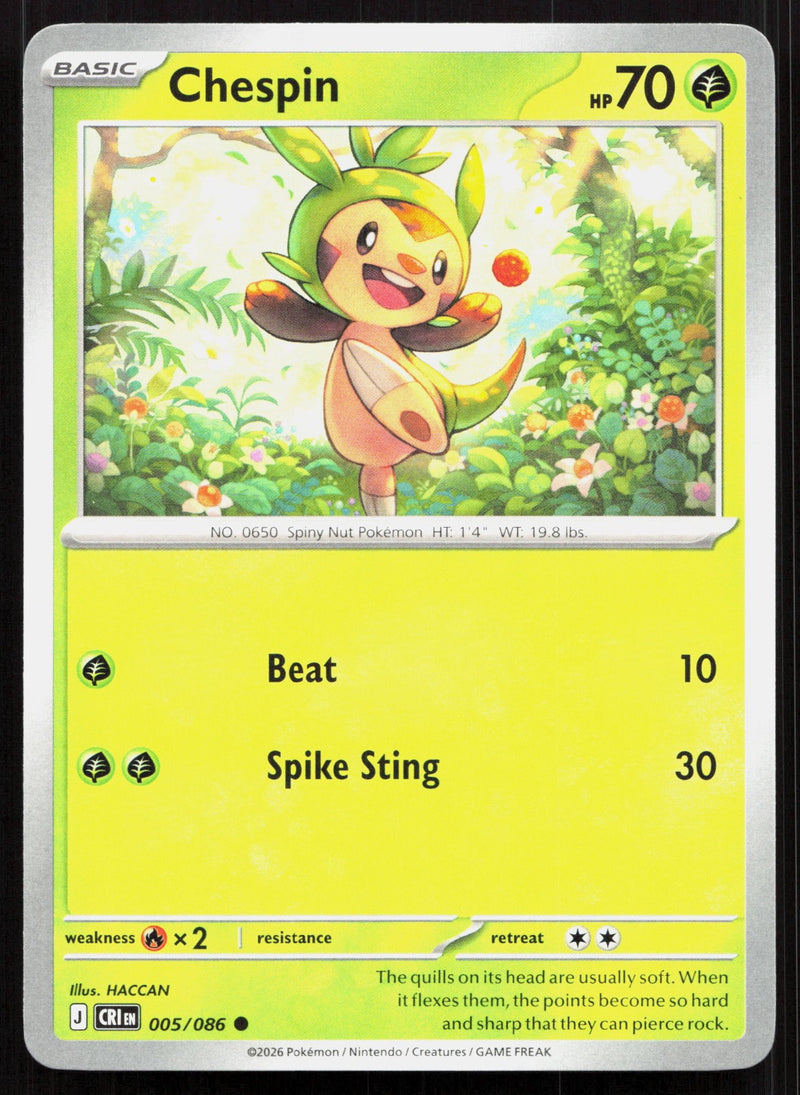 Chespin ME04: Chaos Rising 005/086