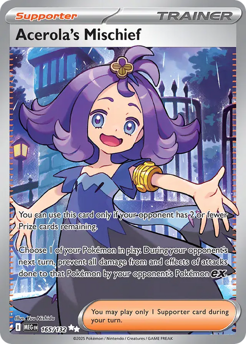 Acerola's Mischief Ultra Rare 165/132 Mega Evolution