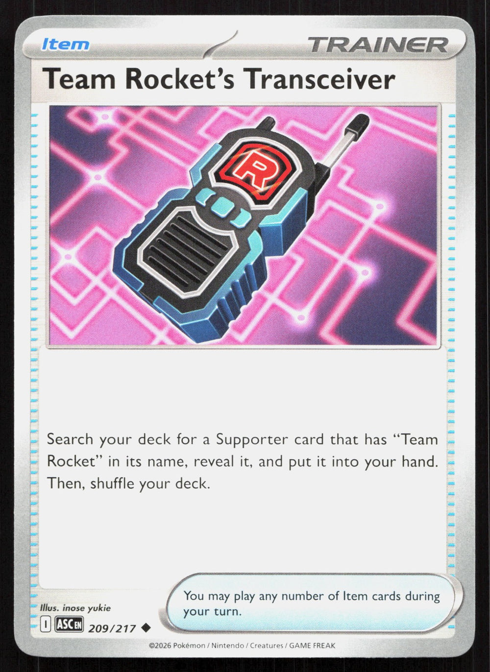 Team Rocket's Transceiver ME: Ascended Heroes 209/217