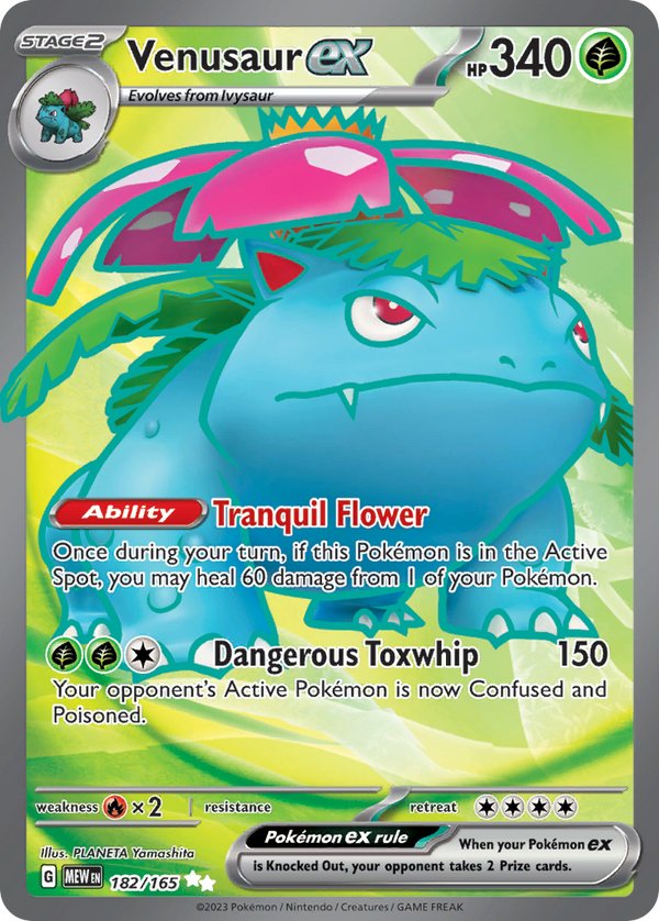 Venusaur ex Ultra Rare 182/165 151
