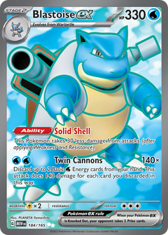 Blastoise ex Ultra Rare 184/165 151