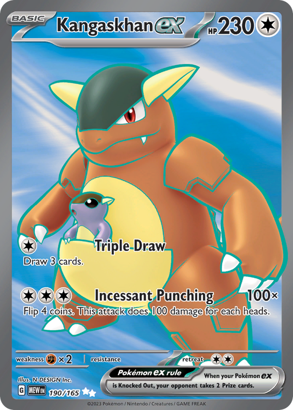 Kangaskhan ex Ultra Rare 190/165 151