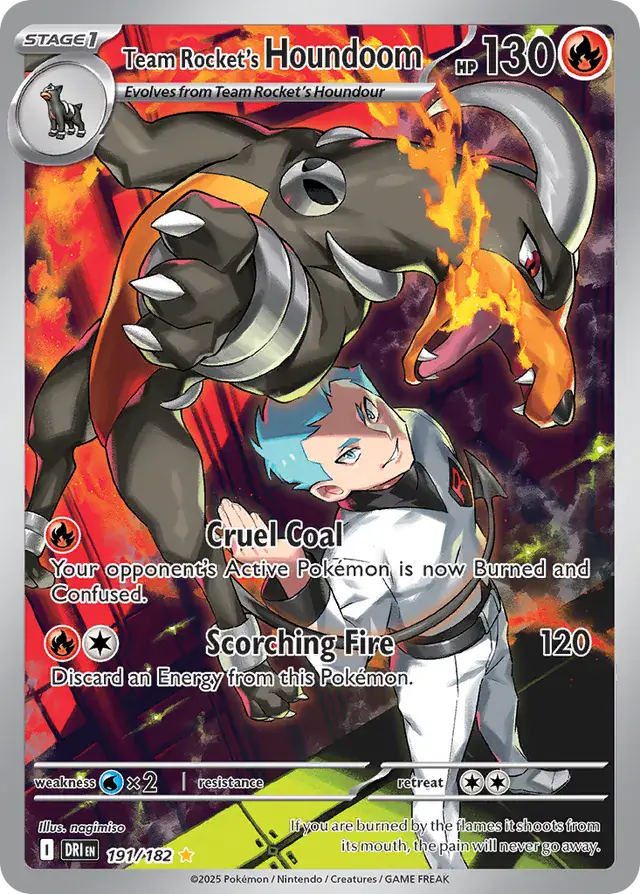 Team Rocket's Houndoom IR 191/182 Destined Rivals