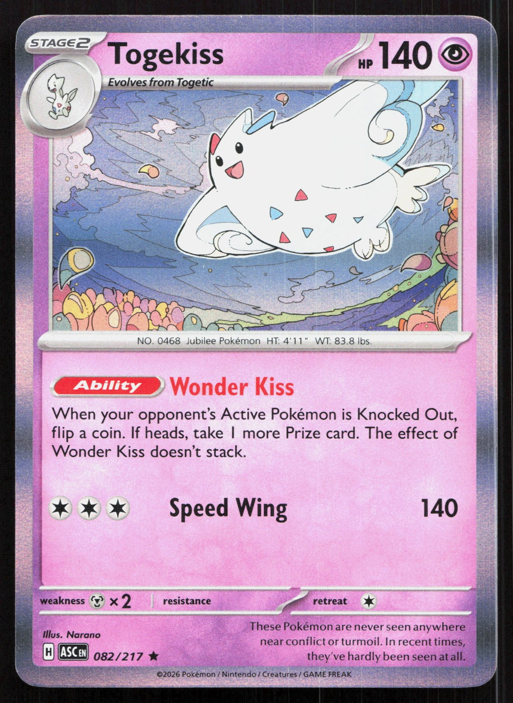 Togekiss Holo ME: Ascended Heroes 082/217