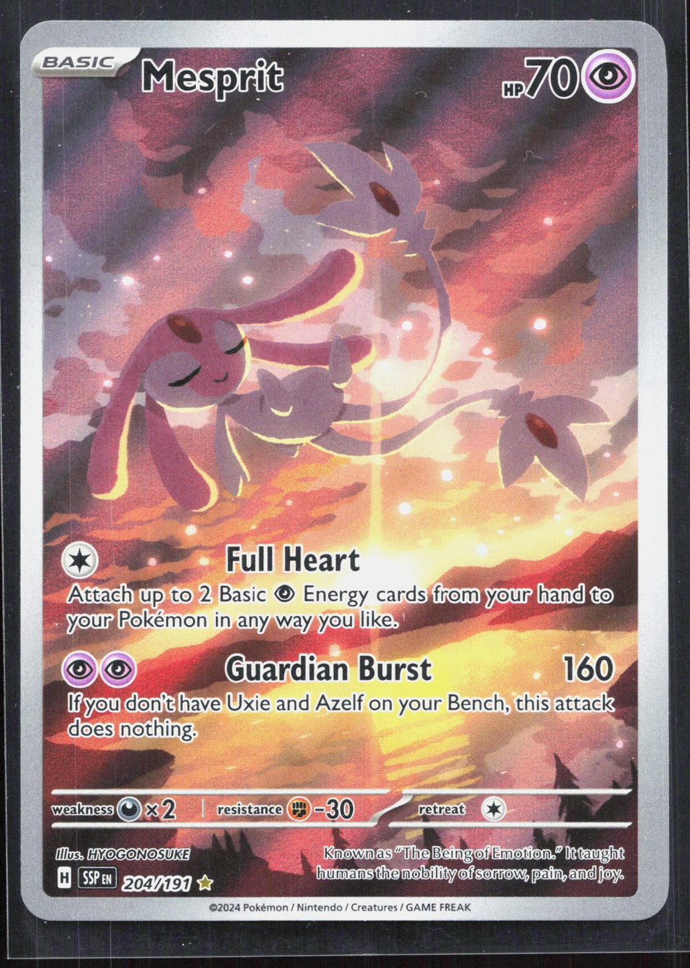 Mesprit Illustration Rare SV08: Surging Sparks 204/191