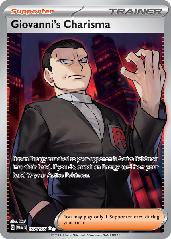 Giovanni's Charisma Ultra Rare 197/165 151