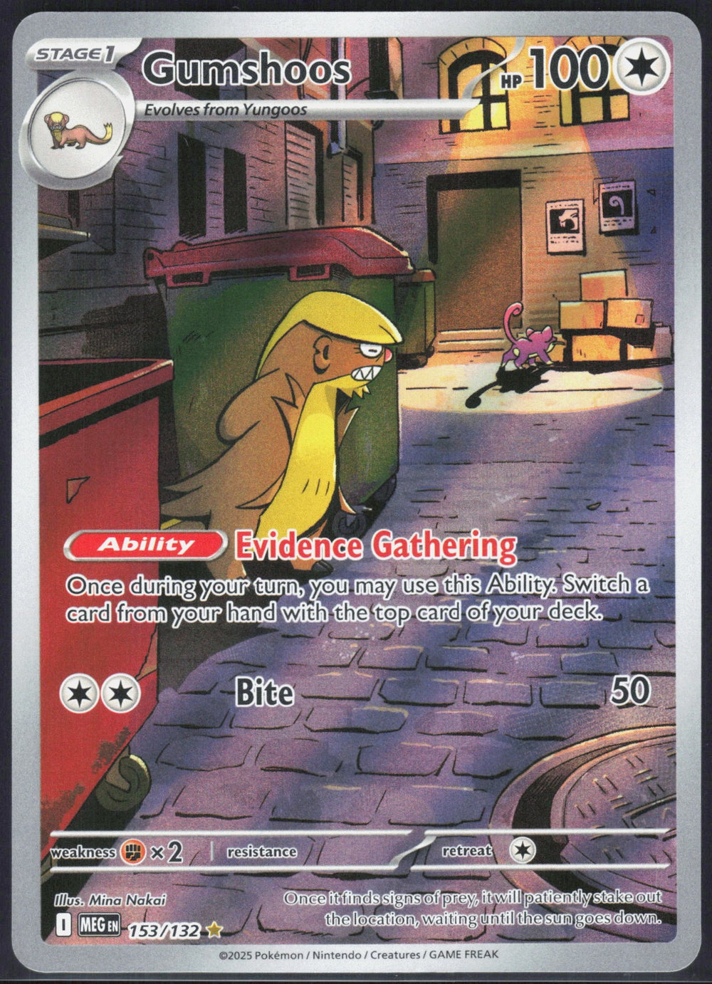 Gumshoos ME01: Mega Evolution 153/132