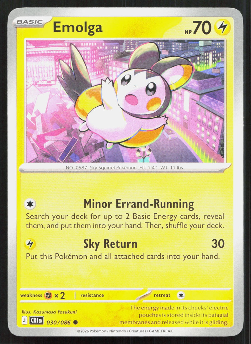 Emolga ME04: Chaos Rising 030/086