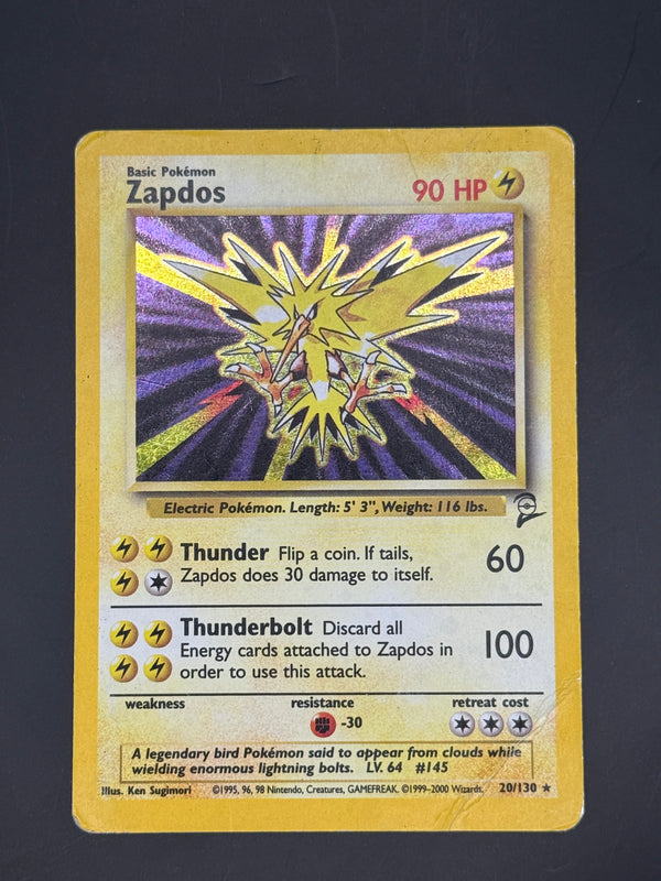 Zapdos Holo 20/130 Base Set 2