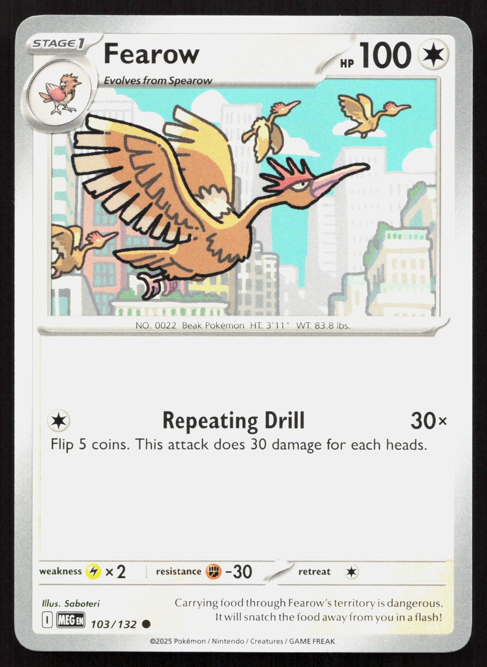 Fearow ME01: Mega Evolution 103/132
