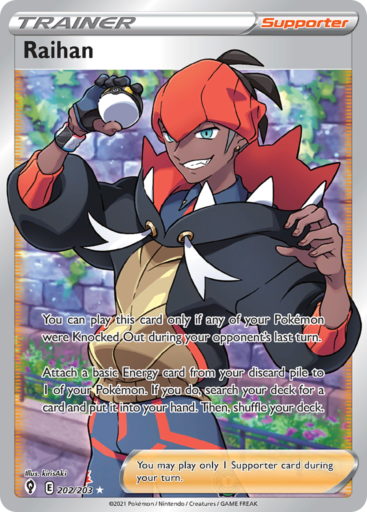 Raihan Full Art 202/203 Evolving Skies