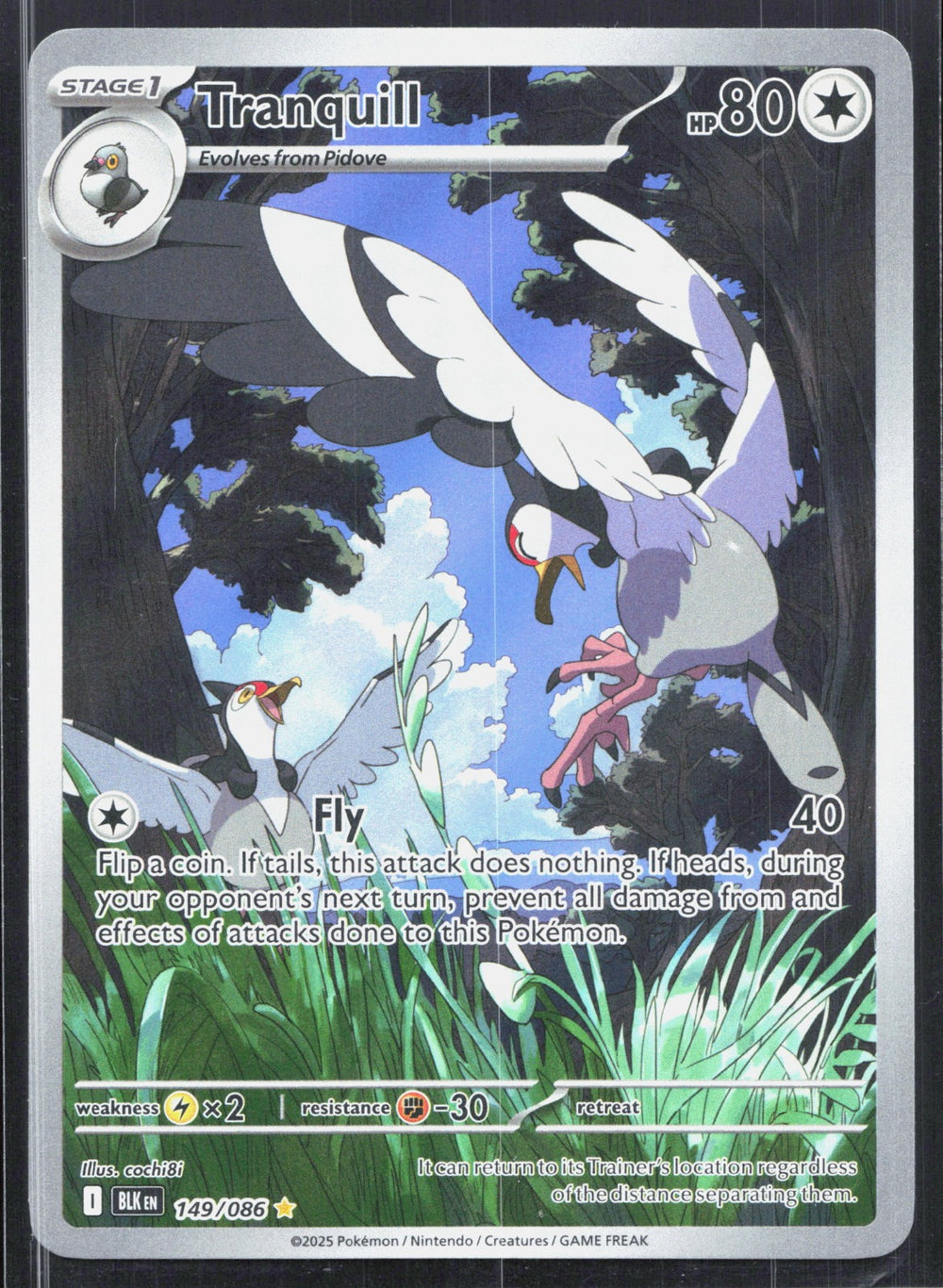 Tranquill Illustration Rare SV: Black Bolt 149/086