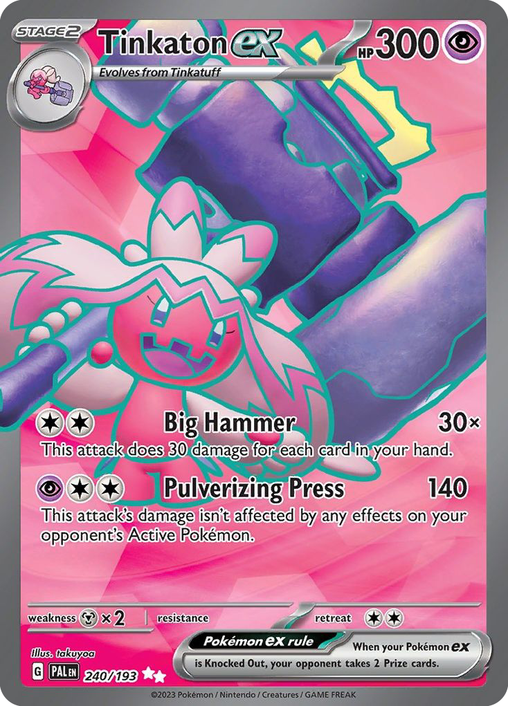 Tinkaton ex Ultra Rare 240/193 Paldea Evolved