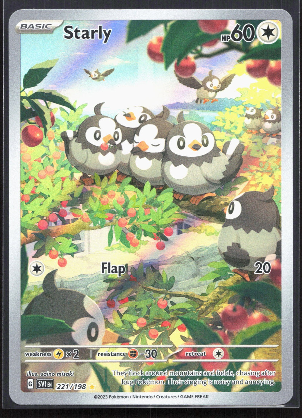 Starly Illustration Rare SV01: Scarlet & Violet Base Set 221/198