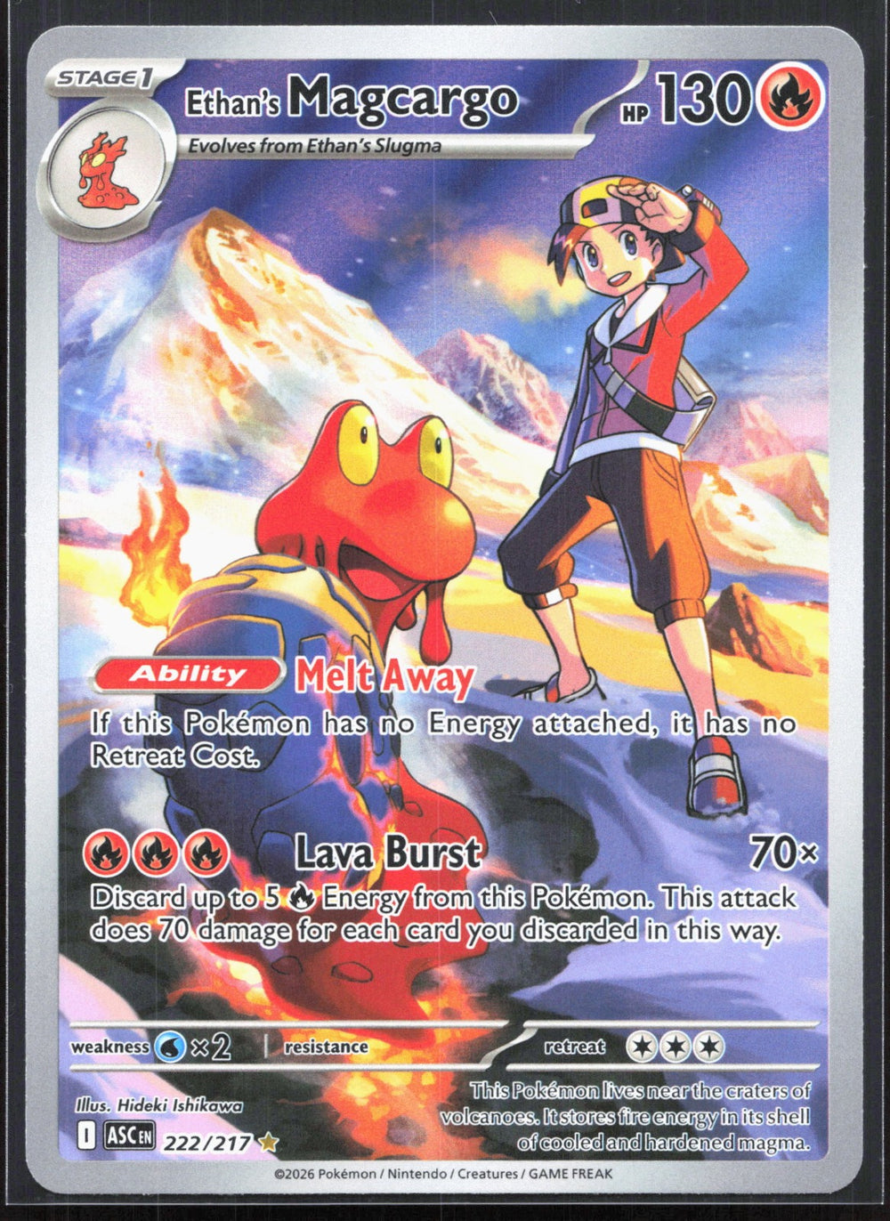 Ethan's Magcargo Illustration Rare ME: Ascended Heroes 222/217