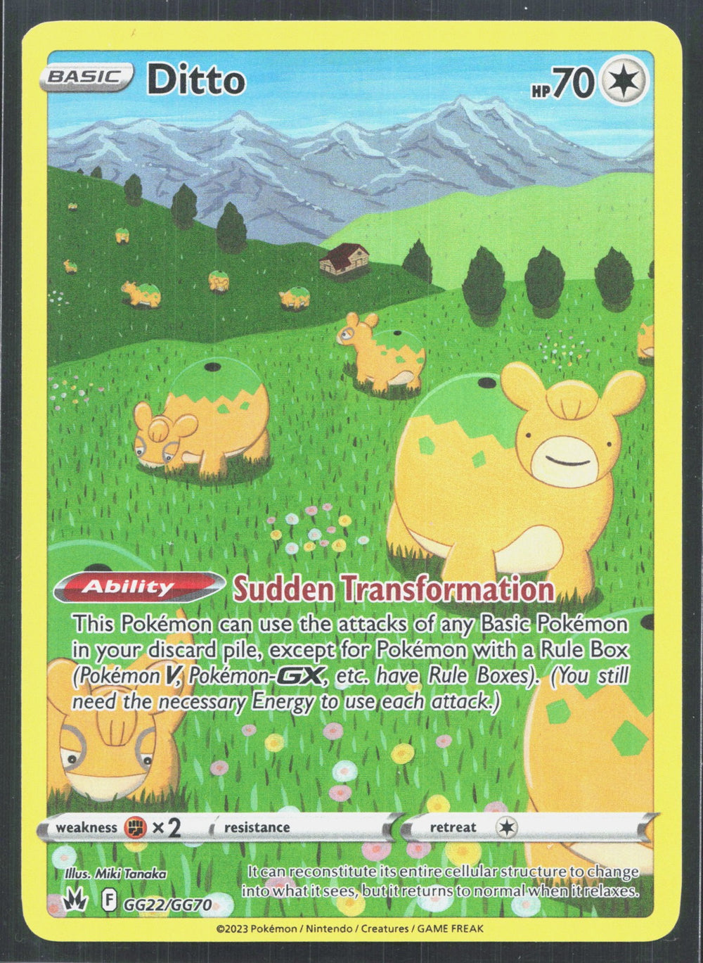 Ditto Ultra Rare SWSH: Crown Zenith: Galarian Gallery GG22/GG70