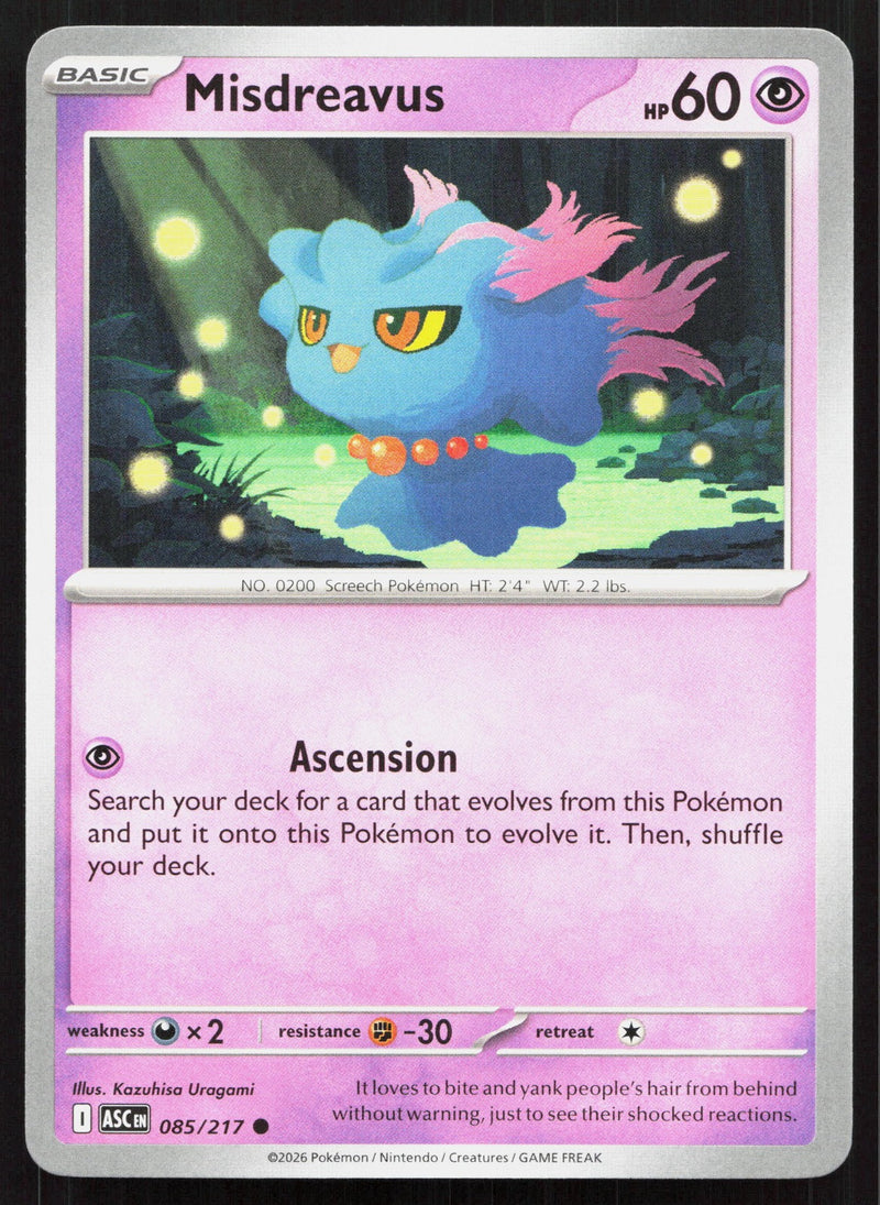 Misdreavus ME: Ascended Heroes 085/217