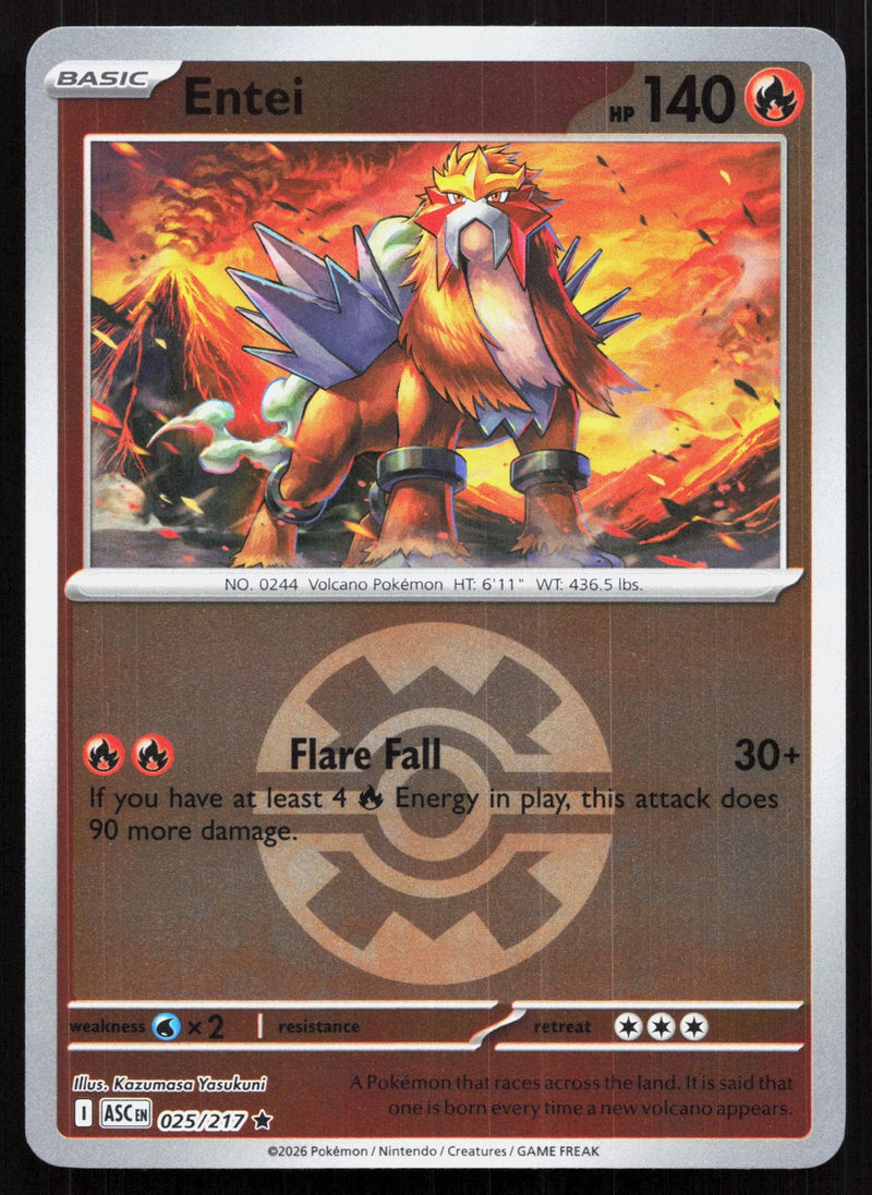 Entei (Quick Ball) Reverse Holo ME: Ascended Heroes 025/217