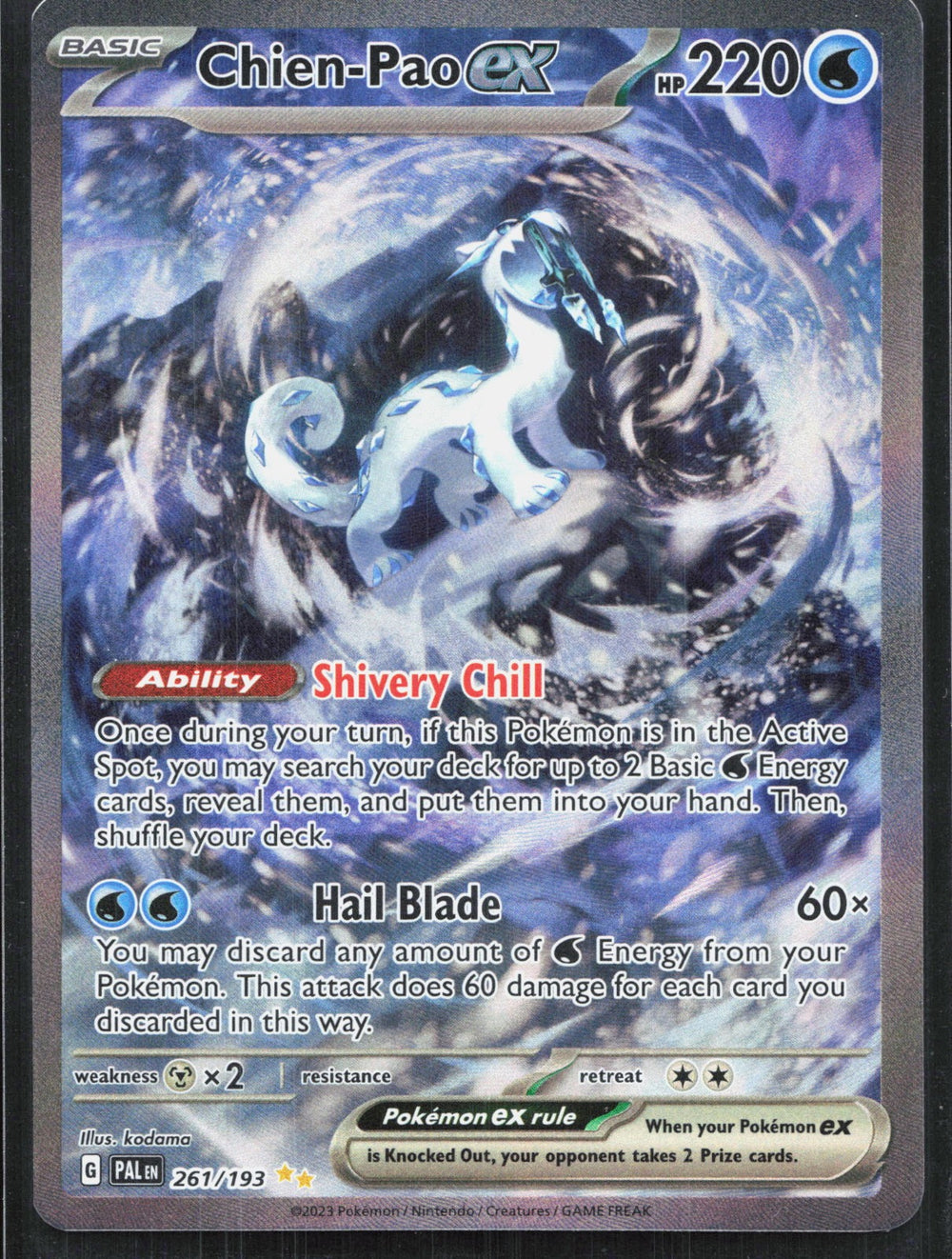 Chien-Pao ex Special Illustration Rare SV02: Paldea Evolved 261/193
