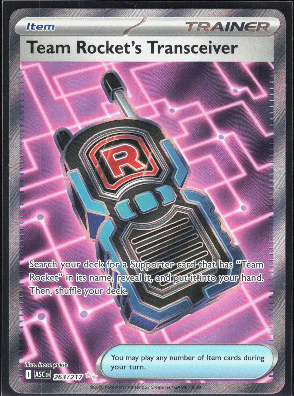Team Rocket's Transceiver ME: Ascended Heroes 263/217