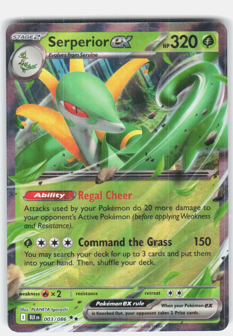 Serperior ex SV: Black Bolt 003/086