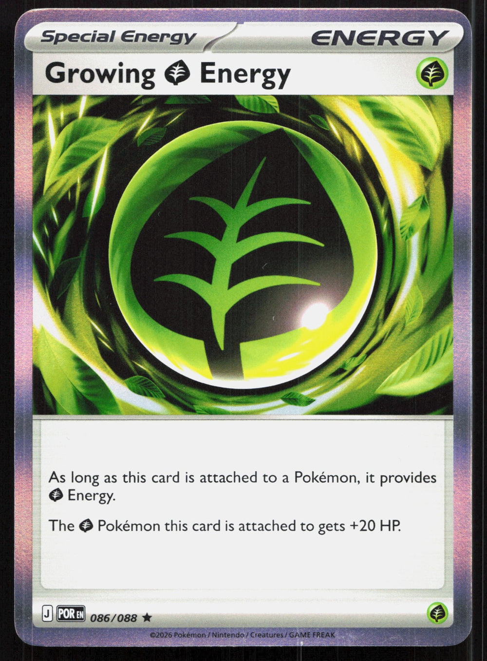 Growing Grass Energy Holo ME03: Perfect Order 086/088