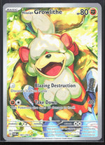 Hisuian Growlithe Illustration Rare SV06: Twilight Masquerade 181/167