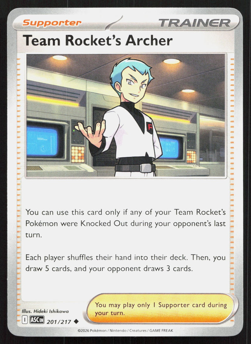 Team Rocket's Archer ME: Ascended Heroes 201/217