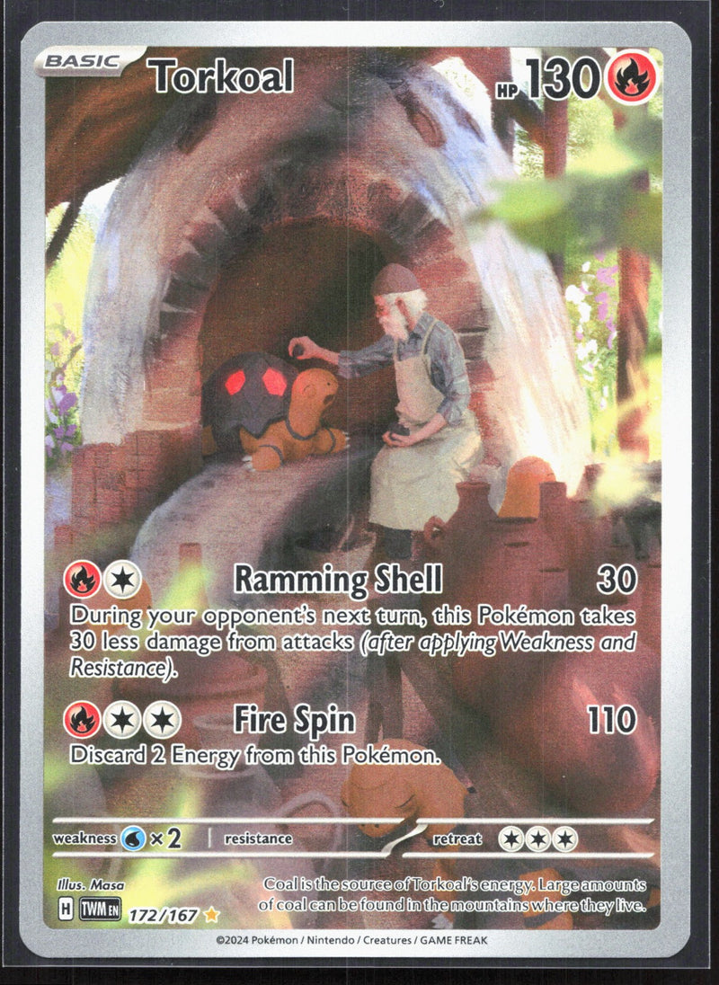 Torkoal Illustration Rare SV06: Twilight Masquerade 172/167