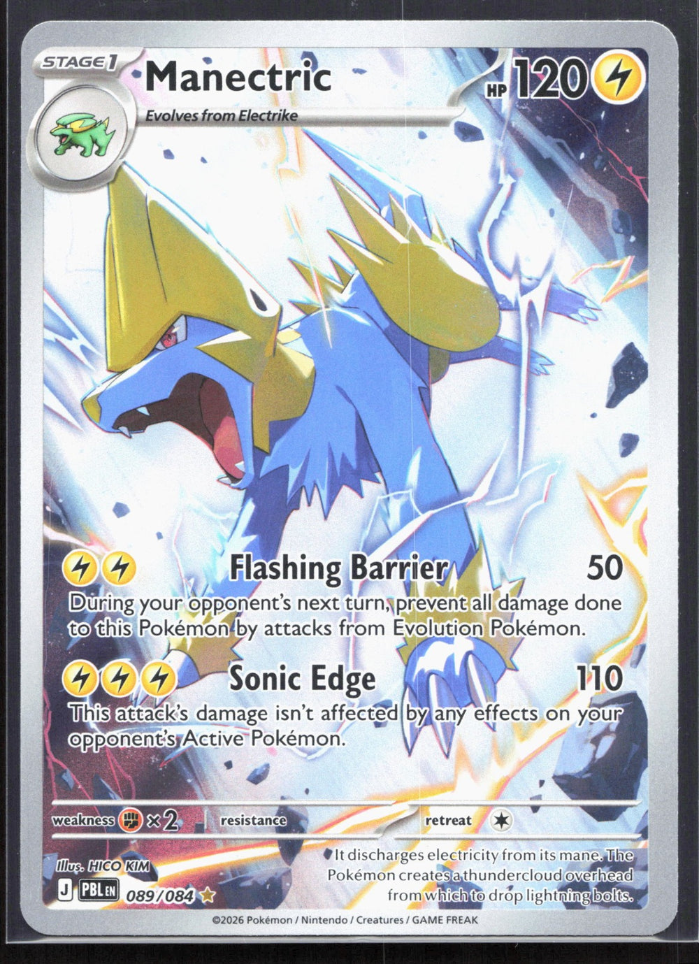 Manectric Illustration Rare ME05: Pitch Black 089/084