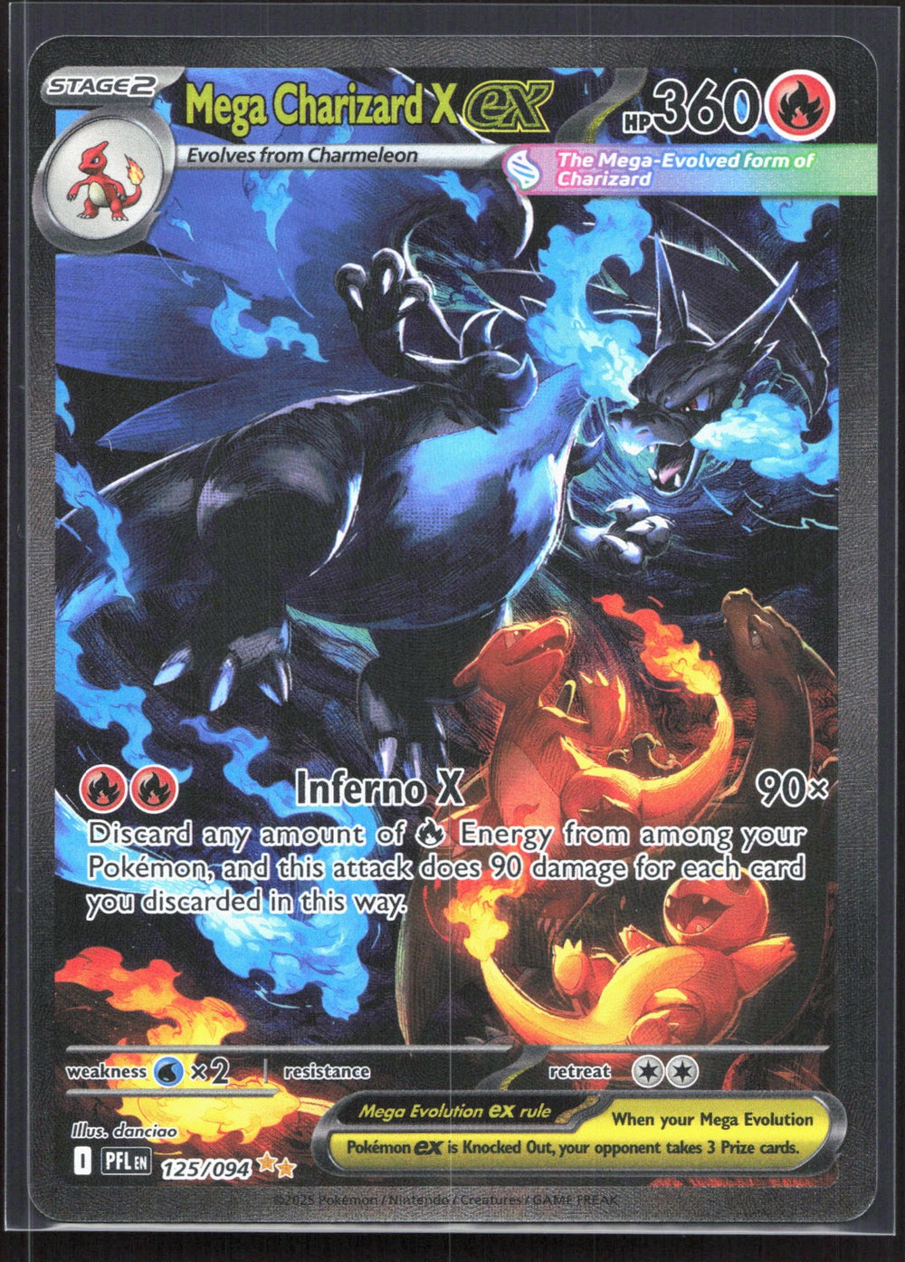 Mega Charizard X ex Special Illustration Rare ME02: Phantasmal Flames 125/094