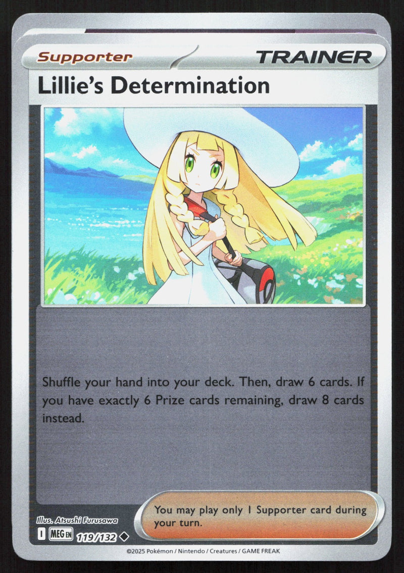 Lillie's Determination Reverse Holo ME01: Mega Evolution 119/132