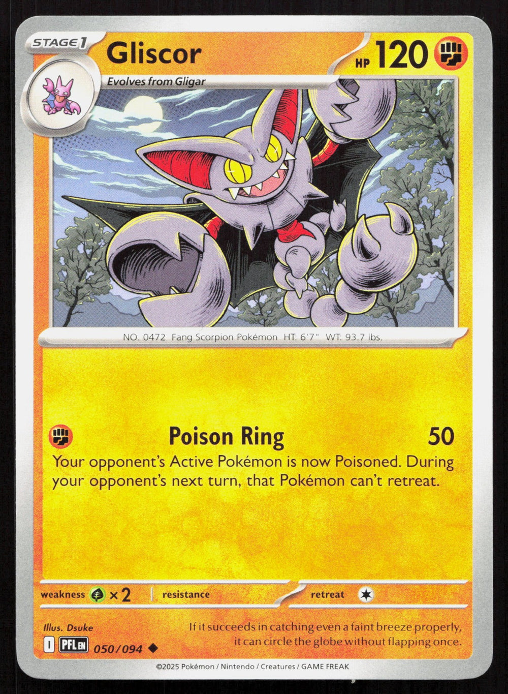 Gliscor ME02: Phantasmal Flames 050/094