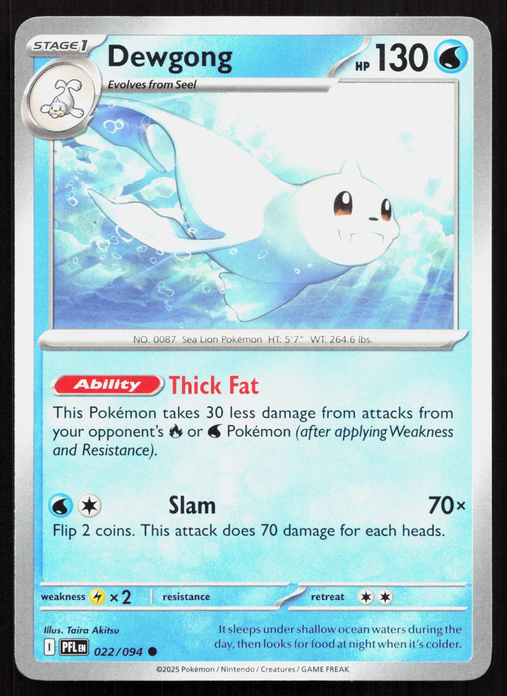 Dewgong ME02: Phantasmal Flames 022/094