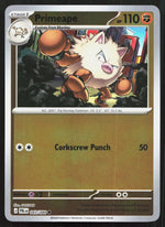 Primeape Reverse Holo ME05: Pitch Black 043/084