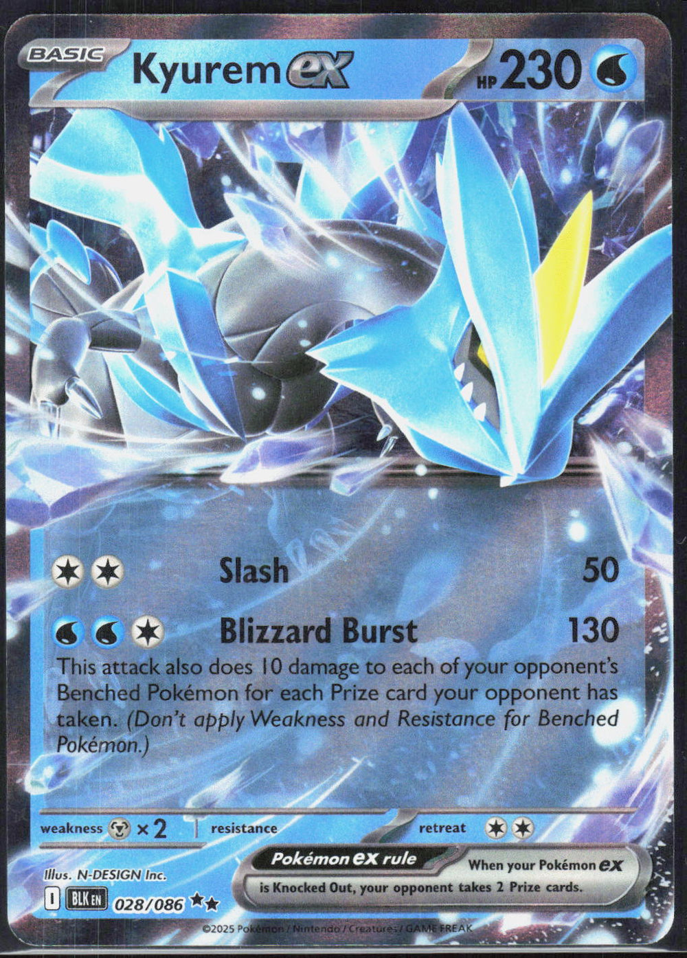 Kyurem ex SV: Black Bolt 028/086