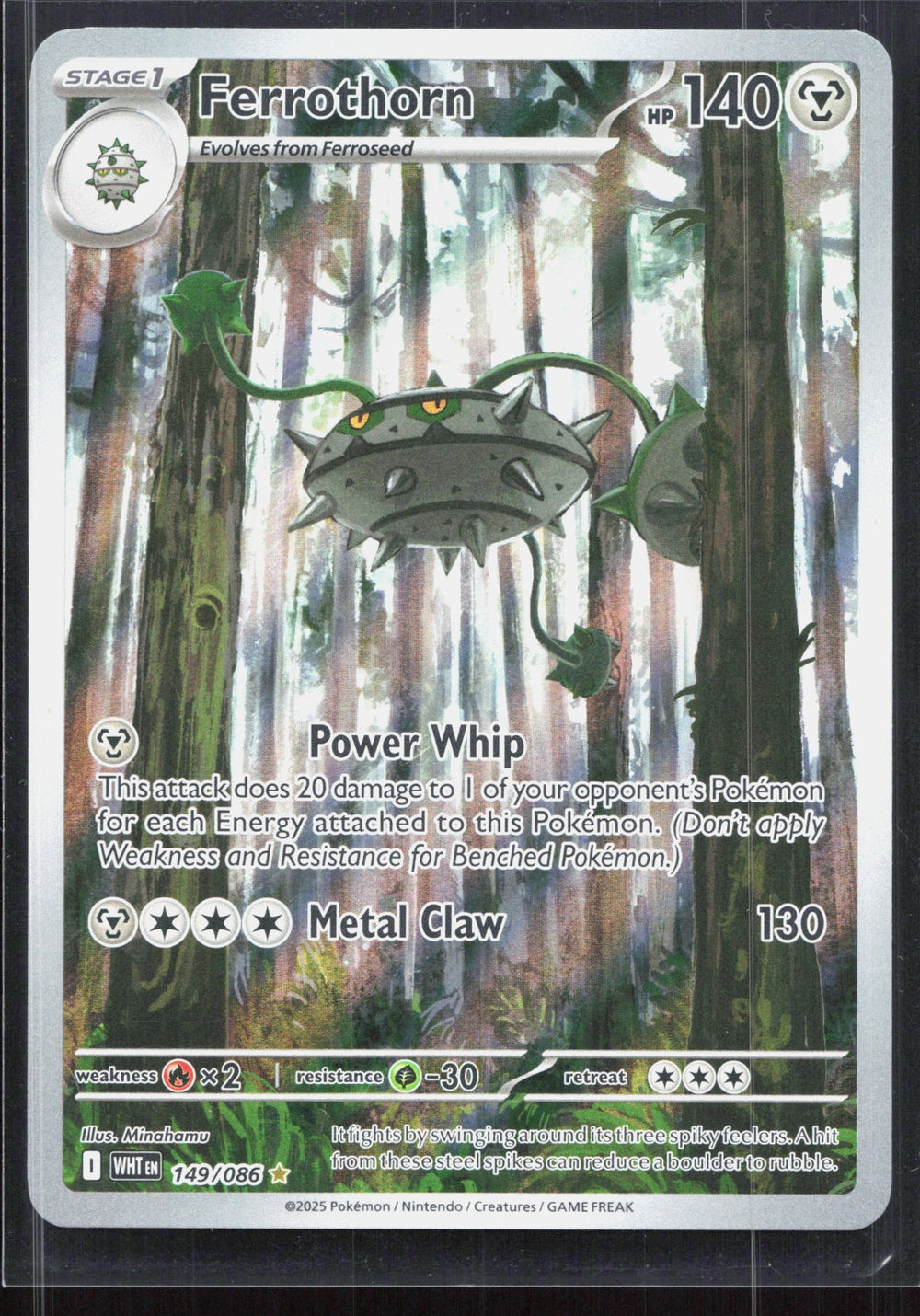 Ferrothorn Illustration Rare SV: White Flare 149/086