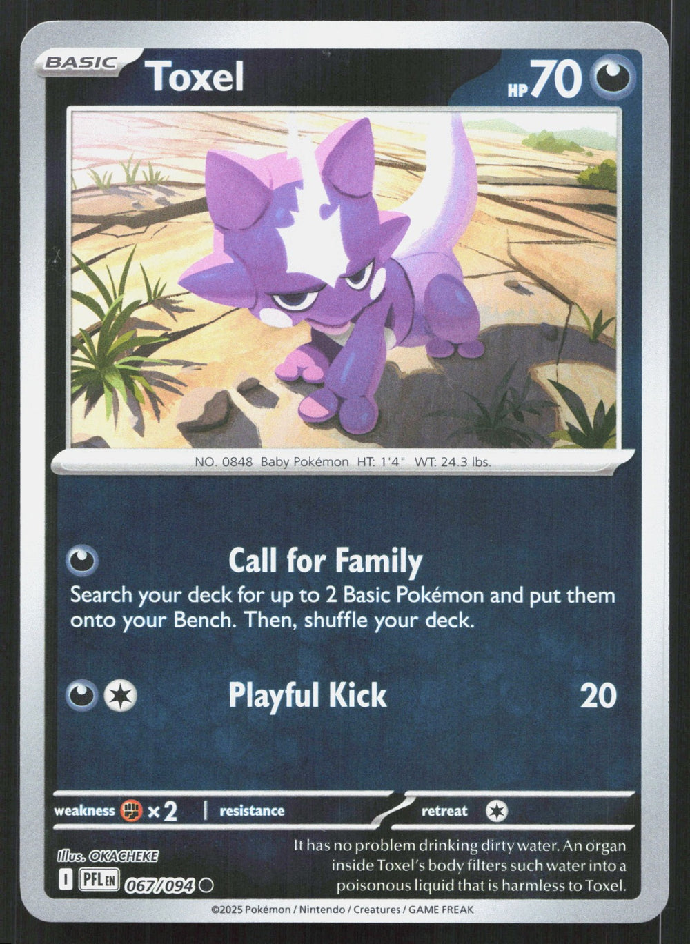 Toxel Reverse Holo ME02: Phantasmal Flames 067/094